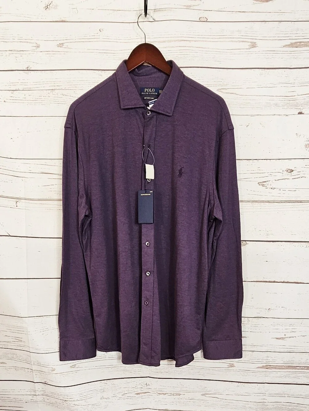 NWT Polo Ralph Lauren | Plum Purple Knit Dress Shirt